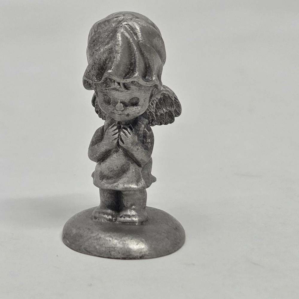 VINTAGE‎ Hallmark Little Gallery Pewter Christmas Nativity Angel Mini Figurine